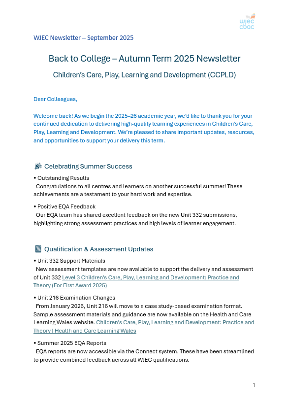 CCPLD Autumn 2025 Newsletter