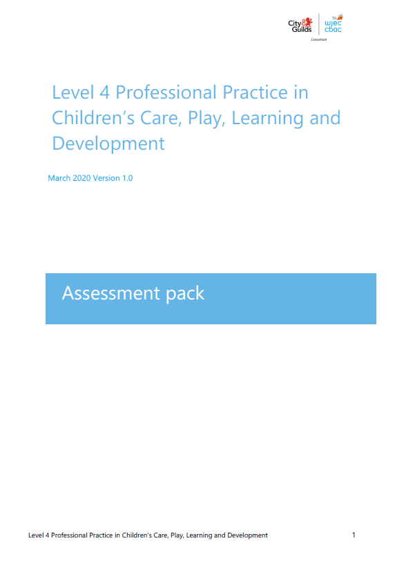 8041 17 L4 Ccpld Professional Practice Assessment Pack